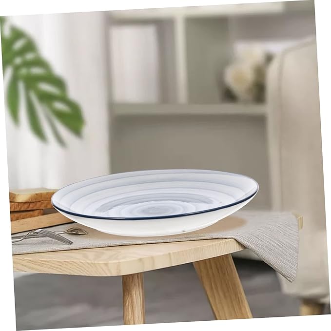 Ceramic Plate Shallow Bowl Plate for Hotel Home Easy to Match Tableware