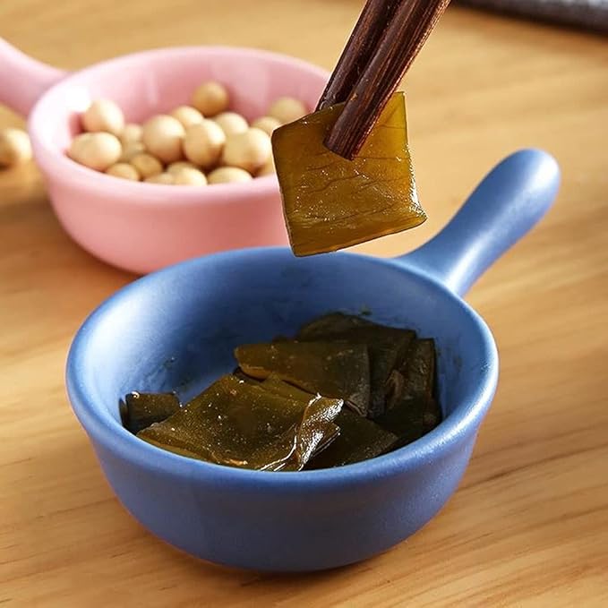 snack plate Soy Sauce Dish Small Bowls Dipping Condiment Server Mini Dipping Soy Sauce Dishes Ceramic Sushi Snack Appetizer Plates Set with Handle snack tray