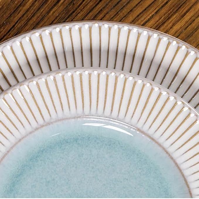 Dining Plates Simple And Creative Embossed Ceramic Western Steak Plate Tableware Dinner Plate