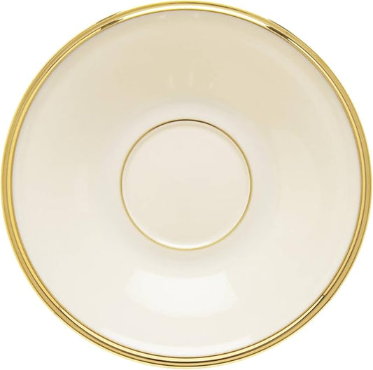 Lenox 140104040 Eternal Saucer, 1 Piece, Porcelain, 6" x 6", Service for 1, Porcelain