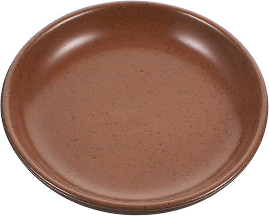 Ceramic Appetizer Serving Plate Round Shallow Dish for Sauces and Dips Sturdy Stoneware for Restaurant and Home Use for Parties and Entertaining