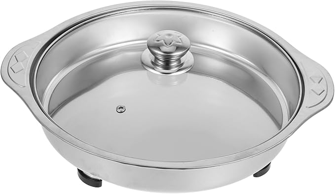 DECHOUS Stainless Steel Tiered Serving Tray Silver Decorative Party Food Holder