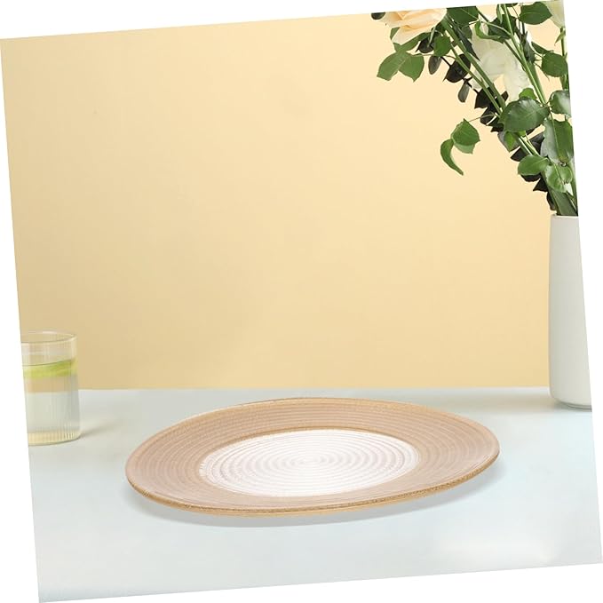 Glass Dish Tray with Rim Elegant Food Serving Plate for Appetizers Salads and Desserts for Home Gatherings and Restaurants Decorative Tableware for Sophisticated Dining