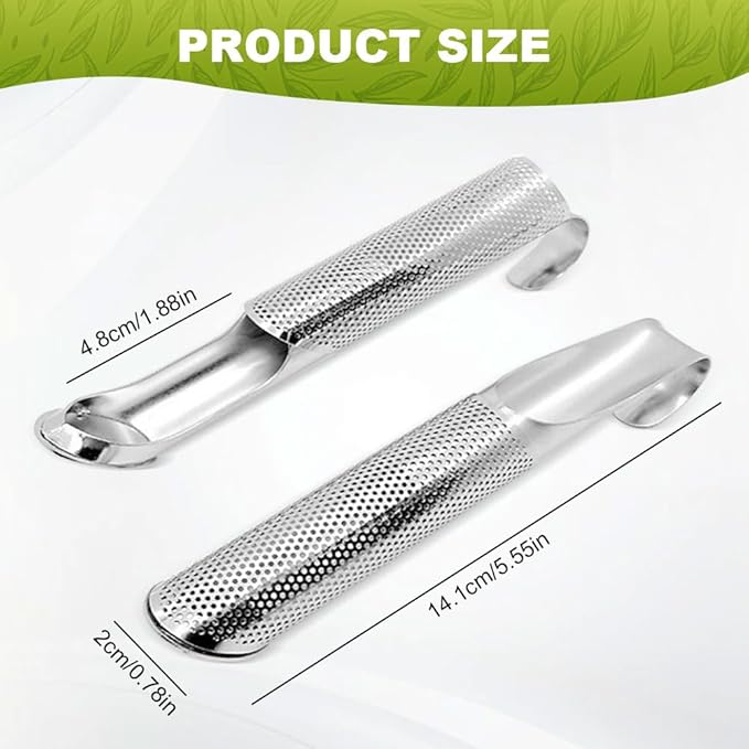 New Upgraded Stainless Steel Tea Diffuser with Hook Handle, Fine Hole Diffuser for Bulk Tea and Coffee (1PC)