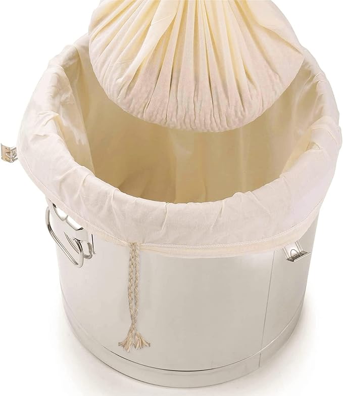 Extra Large(26"x22") Brew Bags for Home Brewing Wine, 100% Cotton Fine Mesh Cheesecloth Bags, Reusable Thickened Strainer with Draw String, Tea Juice Bag, Filter Impurities(X-Large, 2 Pack)