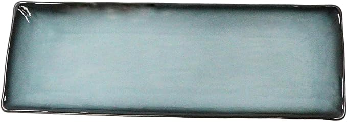 Ebros Gift Blue Sky Stars Artistic Seikai Porcelain Collection Dinnerware Serveware Kitchenware Set Asian Japanese Dining Restaurant Supply (Pack Of 5 Rectangular Serving Platter 14"L)
