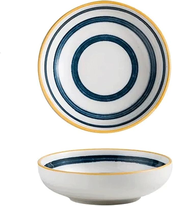 Salad plate Japanese Style Round Ceramic Bowls Small Dessert Bowls Soy Sauce Dipping Bowls Apply to Snack Sushi Ketchup Condiments Appetizer Dessert Plastic plate (Color : A)