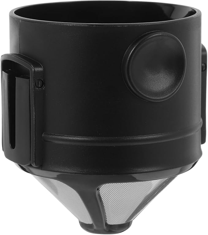 ABOOFAN Collapsible Stainless Steel Coffee Filter Funnel Double Layer Mesh Drip Coffee Strainer for Travel Home Camping Portable Reusable Dripper