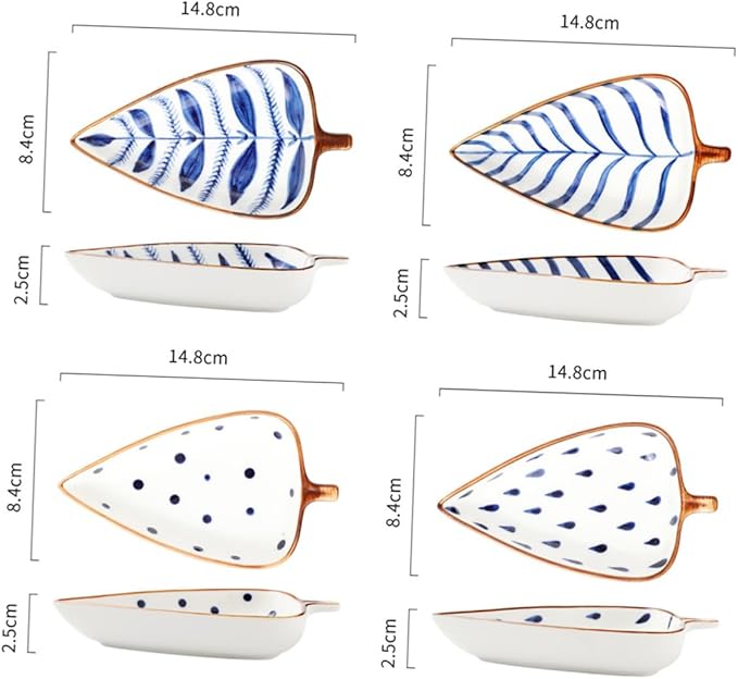 Amosfun 3pcs Ceramic Sauce Dipping Dishes Set Glazed Color Seasoning Plates Snack Food Serving Bowls for Appetizers for Parties and Entertaining Random Style