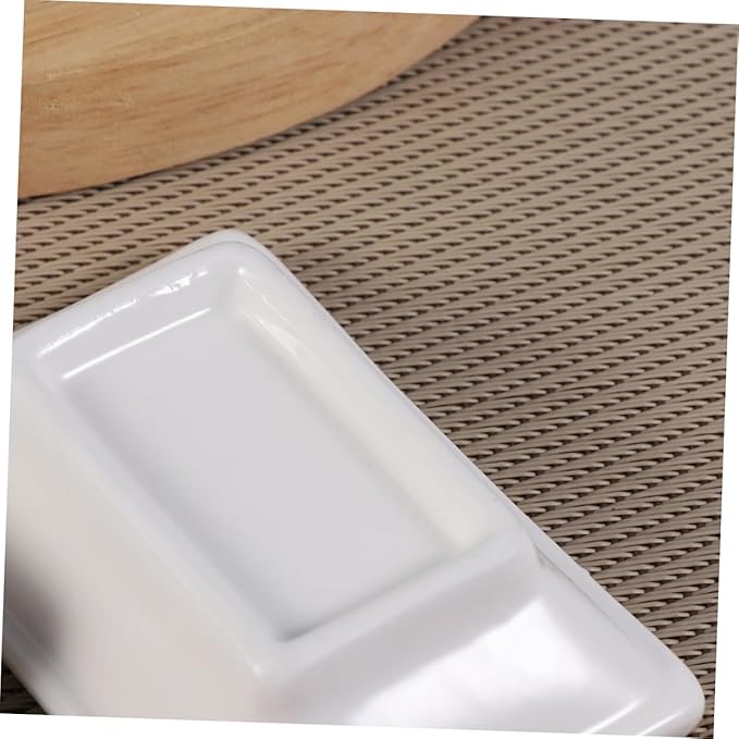 Veemoon Rectangle Soy Dish 2 Pcs 3 Inch Sauce Plates for Appetizer Serving Japanese-style Condiment Plate
