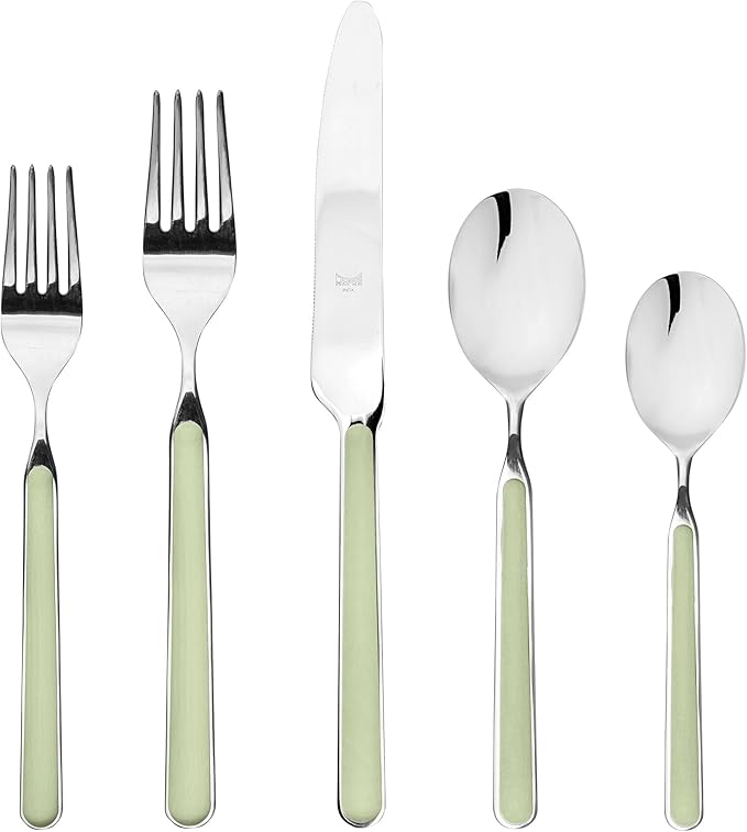 MEPRA Fantasia Flatware Set, [5 Piece, Sage