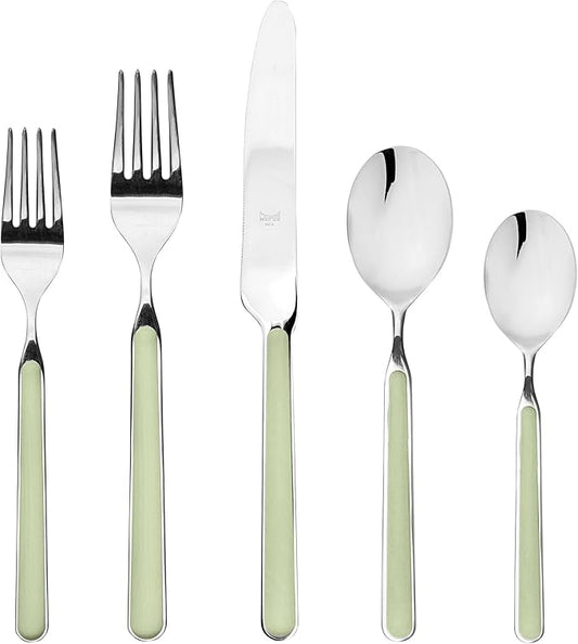 MEPRA Fantasia Flatware Set, [5 Piece, Sage