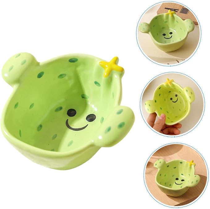LIFKOME Serving Dishes Lids Ceramic Dipping Sauce Plate Dinner Bowls Side Dish Bowls