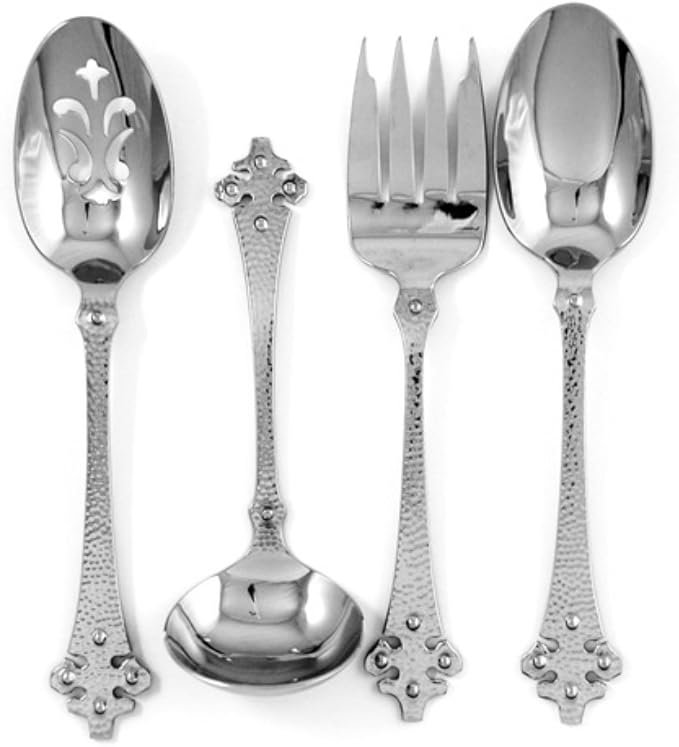 Ginkgo International Celtic 4-Piece Stainless Steel Hostess Serving Set