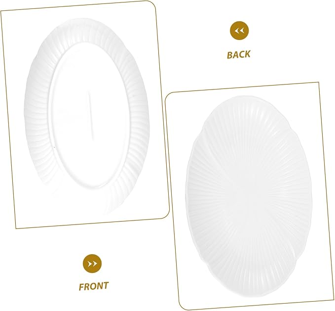 Ceramic Serving Plate Elegant Multi-purpose Dinnerware for Soup Salad Appetizers and Decorative Tabletop Use for Parties and Home Decor