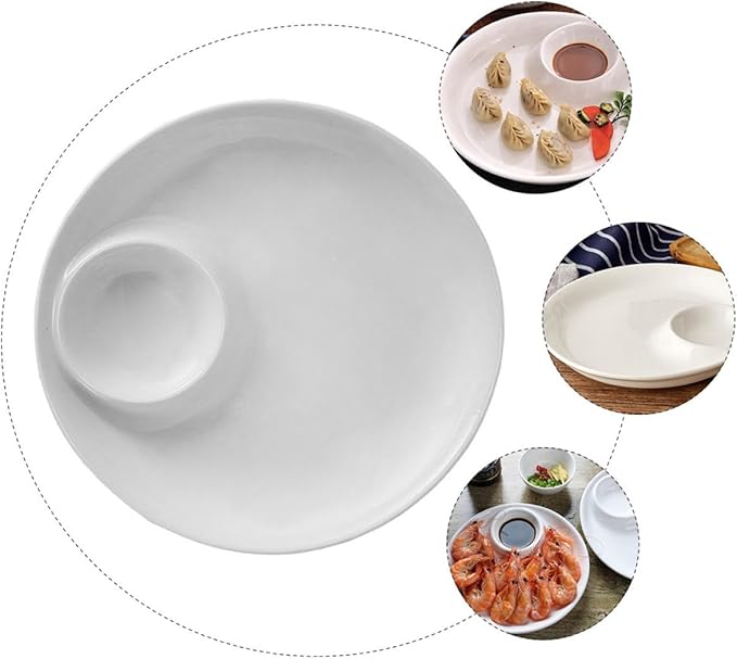 Cabilock Elegant Dinner Plate Ceramic Plate within White Sushi Dessert Serving Modern Kitchenware