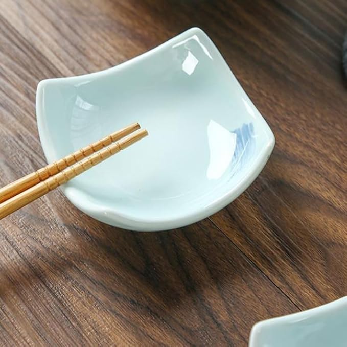 FAREWELL Dipping Bowls Soy Sauce Plate Dip Plate Sushi Ketchup Dip Plate Mini Appetizer Plate Snack Dessert Condiment Plate Appetizer Bowls