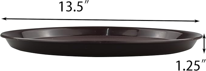 Ggbin Round Serving Tray for Food, Set of 4 Fast Food Serving Trays