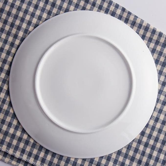 Dinner Plates, 6 Inch Ceramic Plates Set of 3, Porcelain Bone China Plates for Kitchen Serving Dishes