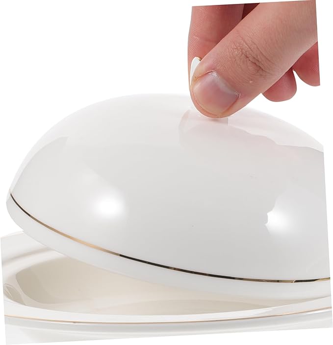 Ceramic Serving Plate with Dome Cover Elegant Decorative Dish for Steak Pasta and Appetizers for Weddings Gatherings and Daily Use