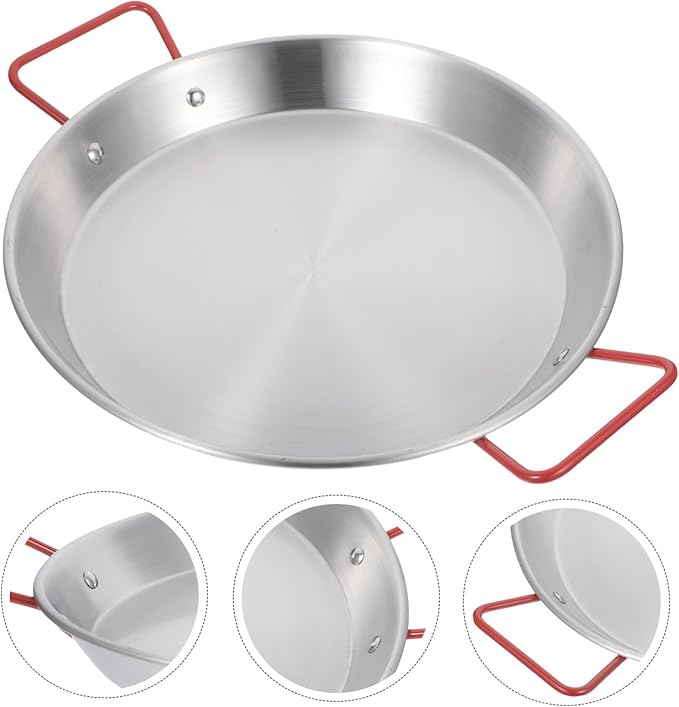 VOSAREA 1pc Double Handle Dinner Plate Food Trays for Eating Decorative Serving Trays Kitchen Tableware Red Safe