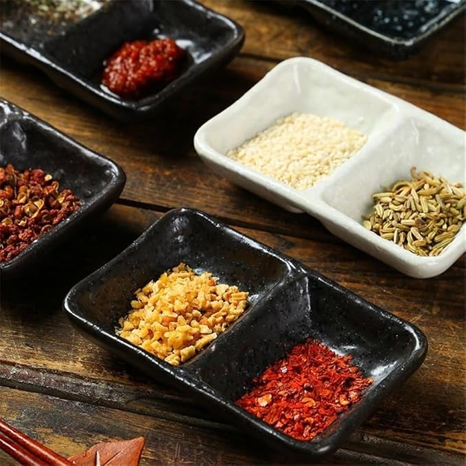 snack plate Ceramic Serving Platters Appetizer Trays Snack Dishes Divided Sauce for Restaurant Kitchen soup bowl