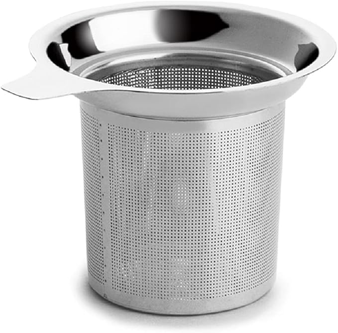 Extra Fine Mesh Tea Infuser Stainless Steel Tea Strainer for Loose Leaf Tea and Coffee, Tea Steeper with Large Capacity and Easy to Clean, Single Handle for Hanging on Teapots, Mugs, Cups
