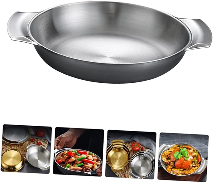 Stainless Steel Snack Serving Tray Food Plate Elegant Design for Parties Easy to Clean Pizza Tray for Buffets and Entertaining Silver Finish