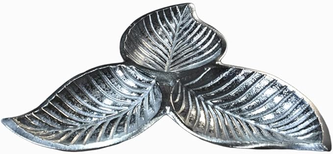 BBH Home's Handmade Silver Novelty Shaped Aluminium Tray 8.26 x 8.26 x 0.98 AMBBVK038AB2020