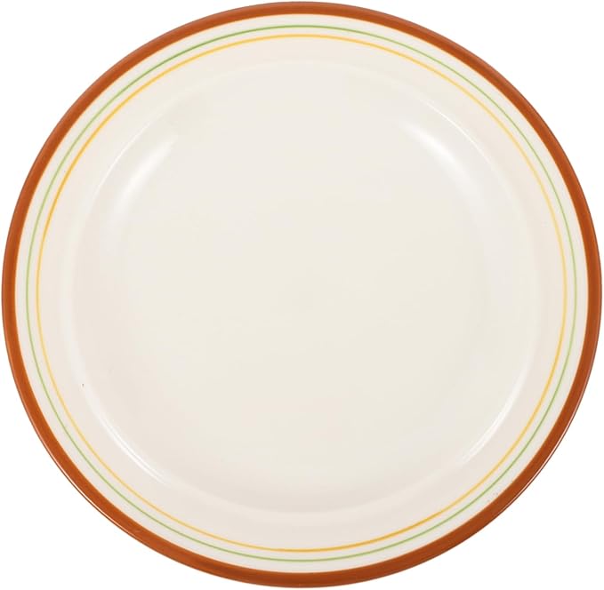 Veemoon European Style Ceramic Plate Dinner Serving Snack Cake Fruit Plate Easy Cleaning Storage