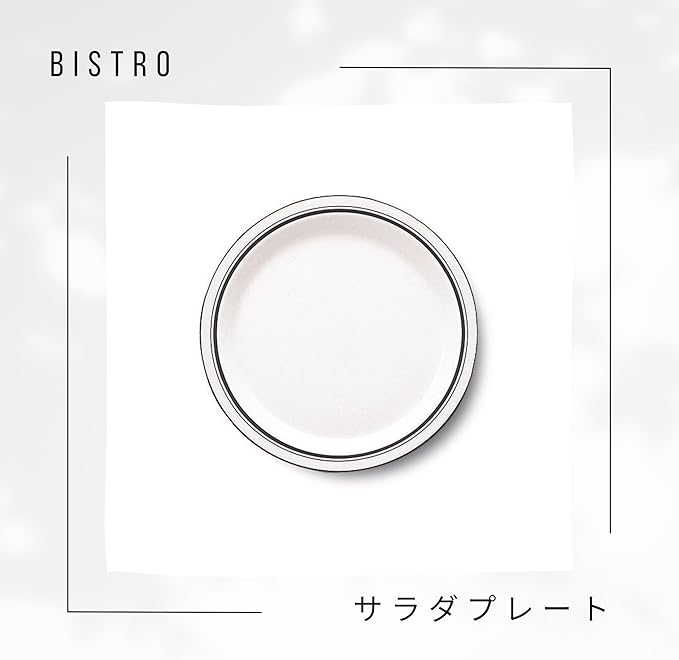 DANSR DANSK Bistro Salad Plate, 8.9 inches (22.5 cm), Microwave, Oven & Dishwasher Safe TH07302CL Dishes Blue Line DANSK Dansk Danish Tradition Elegant Simple Ceramic Bistro Salad Plate Diameter 8.9