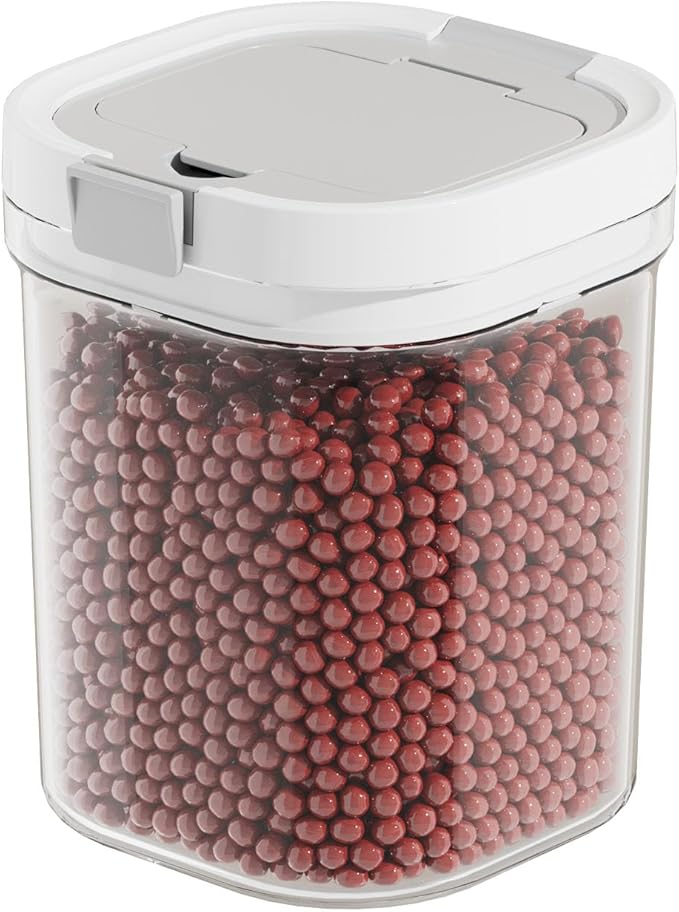 Sugar container with spoon, transparent milk powder jar, easy to clean, suitable for putting coffee, flour and sugar. (1300ml)