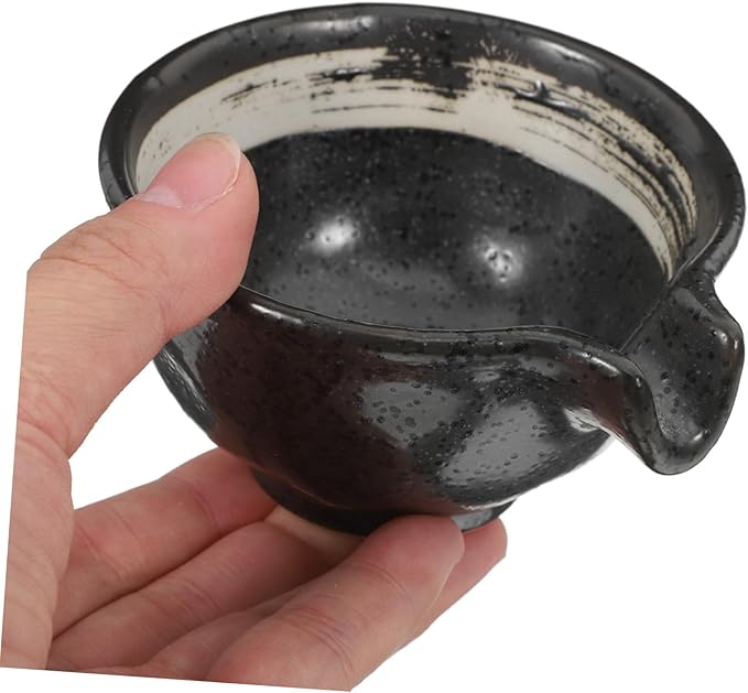 Porcelain Dipping Dish with Spout Heat Resistant Sauce Bowl for Soy Vinegar and Condiments Compact Mini Appetizer Plate for Kitchen and Outdoor Dining