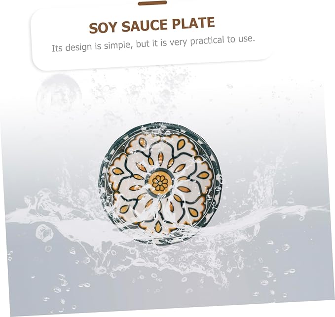 ABOOFAN Porcelain Sauce Dishes Ceramic Plate for Soy Sauce Condiments Appetizer