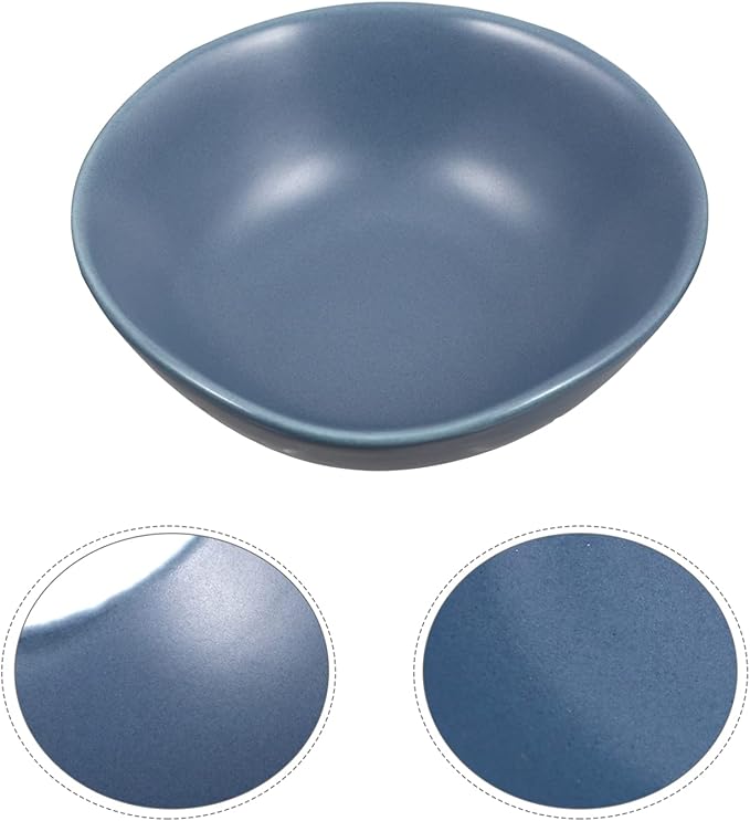 MARURY 4pcs Ceramic Sauce Dishes Dip Bowls Round Seasoning Dishes Sushi Dipping Bowl Saucers Bowl Appetizer Plates Seasoning Dish Saucer Plates Blue (Color : Blue)