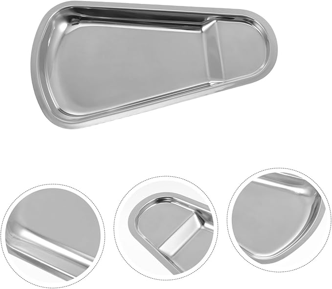 LIFKOME Stainless Steel Serving Tray Clip Storage Tiered Serving Dish Soup Ladle Buffet Plate for Kitchen