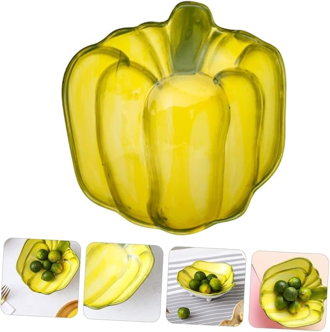 1pc Vegetable Snack Plate Ceramic Tray Dessert Plates Ceramic Appetizer Plates Ceramic Steak Plate Appetizer Dish Ceramic Dessert Plate Fruit Bowls Multifunctional Relish Plate