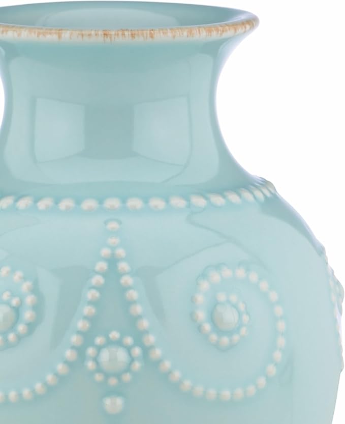 Lenox French Perle Fluted Vase 8" (Bluebell)