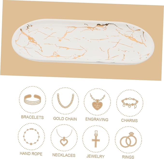 Alipis 1Pc Elegant Marble Pattern Ceramic Food Plate for Sushi Appetizers and Dishes for Home Restaurant and Party Serving Easy to Clean with Smooth Surface