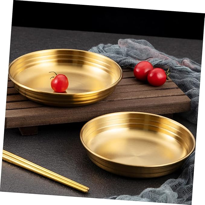 PRETYZOOM Korean Kimchi Seasoning Dish Flat Bottom Appetizer Plate with Stable Base Smooth Surface Easy to Clean Porcelain Condiment Serving Bowl for Restaurant Kitchen