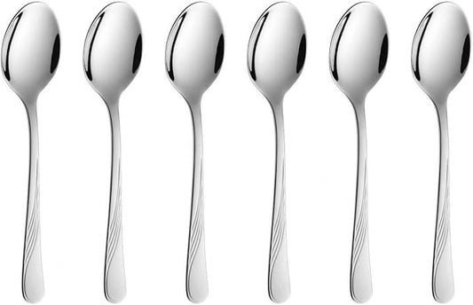 Gerlach G01-004AP-LZHB-06PU-S1S1-01 Flatware Serving Set with 6 Pieces of Tea Spoons Celestia Box and shine-G01-004AP-LZHB-06PU-S1S1-01, Stainless Steel