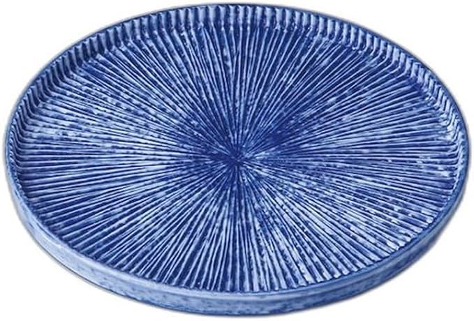 Indigo Blue Shinogi 7.5 Plates [ 23.1 x 23.1 x 1.9cm ] | Appetizer Plate Setomonohonpo