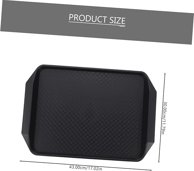 Garneck Multi-Function Non- Serving Tray Capacity Rectangular Snack and Fruit Storage for Home Restaurant and Cafes for Parties and Events and Smooth Finish