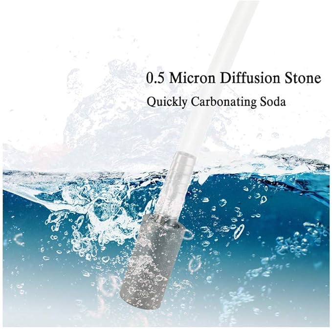 Joywayus Aeration Stone 0.5 Micron 316 Stainless Steel Oxygenation Diffusion Stone 1/4" Barb for Home brewing Wine Beer Soda (Pack of 2)