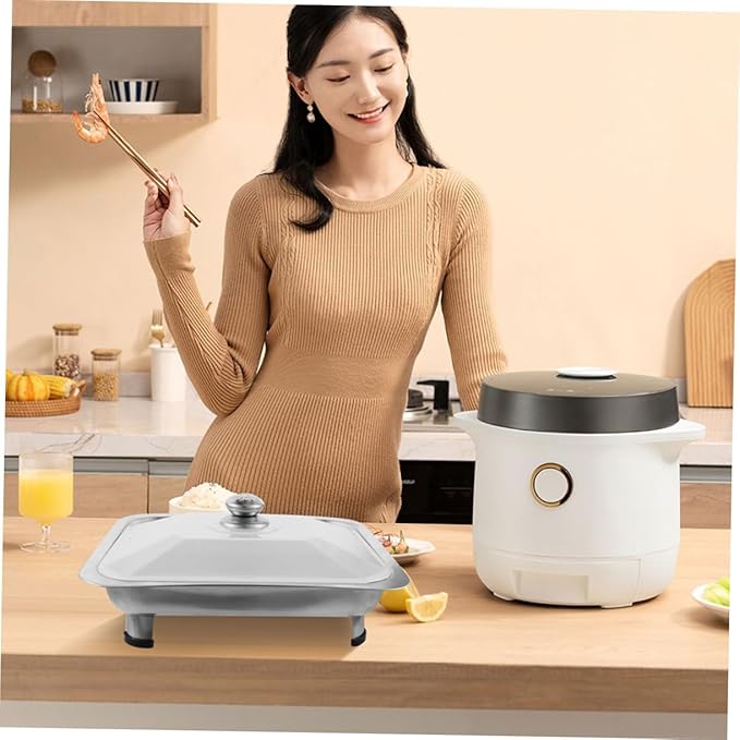 Veemoon Buffet Serving Tray with Lid Chafing Dish for Catering Food Serving Tray for Parties Gatherings and Events