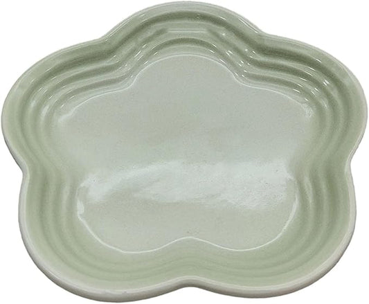 Small Ceramics Dish in Elegant Plums Blossoms Styles Multiple Color Appetizer Plates Perfect for Kitchen Dining Setting Flower Dish
