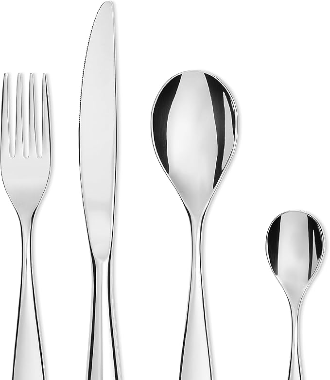 Alessi SG38S24M "Mami" 24 Piece Cutlery Gift Set, Silver