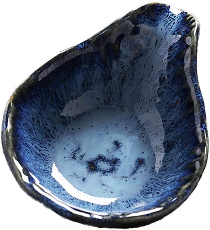 Nordic Style Small Ceramic Snack Plates Set Glazed Dipping Bowls for Sauces and Seasonings Easy Clean Condiment Dishes for Appetizers and Parties