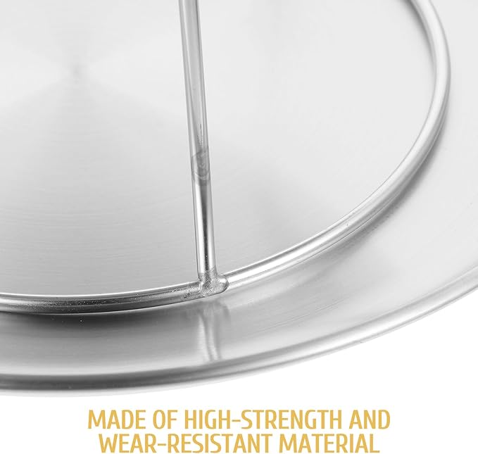 UPKOCH 2 Tier Stainless Steel Serving Tray Set, Metal Cupcake Stand & Seafood Platter for Party, Silver Round Dessert Display Plates for Afternoon Tea, Baby Shower
