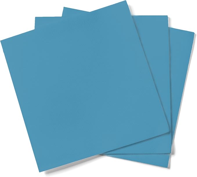 AMERICAN HOMESTEAD Cocktail Napkins - Premium 4.75"x4.75" Disposable Linen-Like Beverage Napkins - Bulk Square Party Bar Serviettes for Weddings, Parties, Events, and Daily Use - 100 Count - Sea Blue